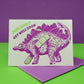 Dino Sore Greeting Card
