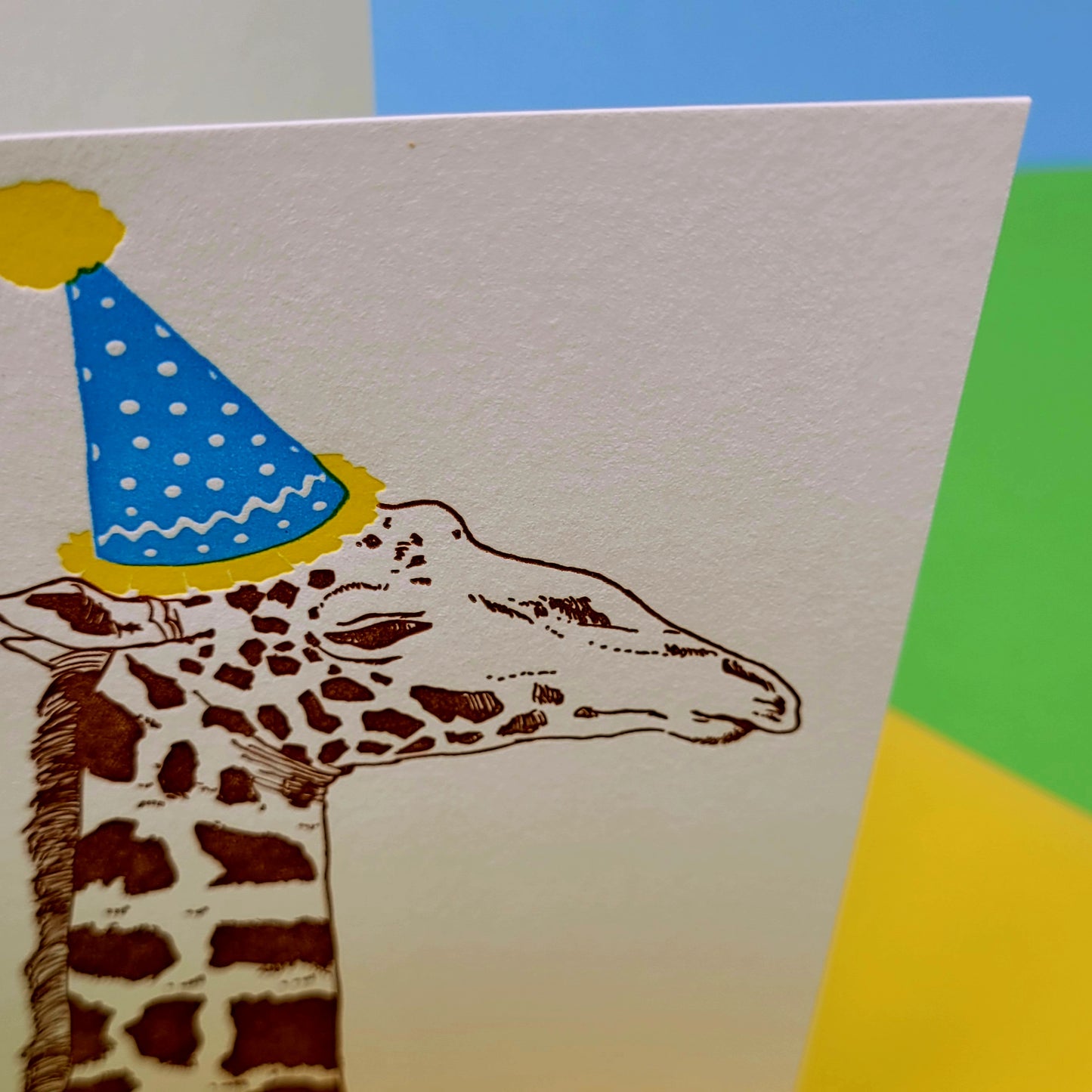 Birthday Giraffe Greeting Card