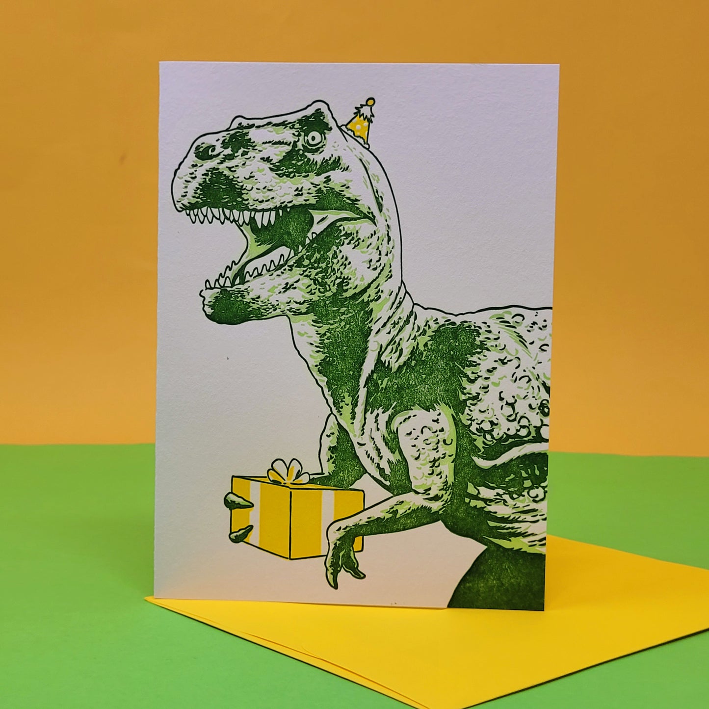 Birthday T-Rex Greeting Card