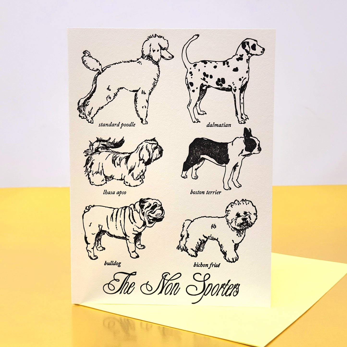 Non Sporter Dogs Greeting Card
