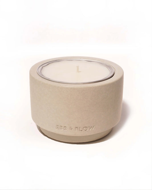 Orchard Peach & Palmarosa Refillable Concrete Candle