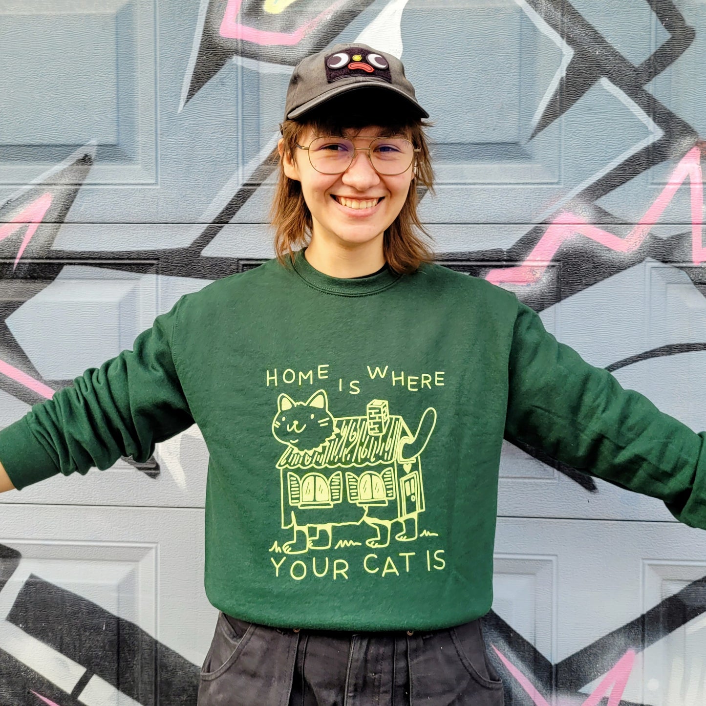 Home is Where Your Cat Is Crew Neck