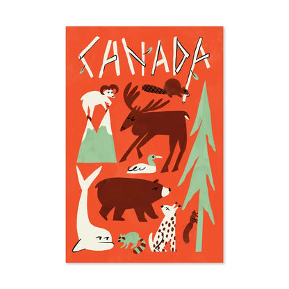 Nature Wildlife Canada Postcard