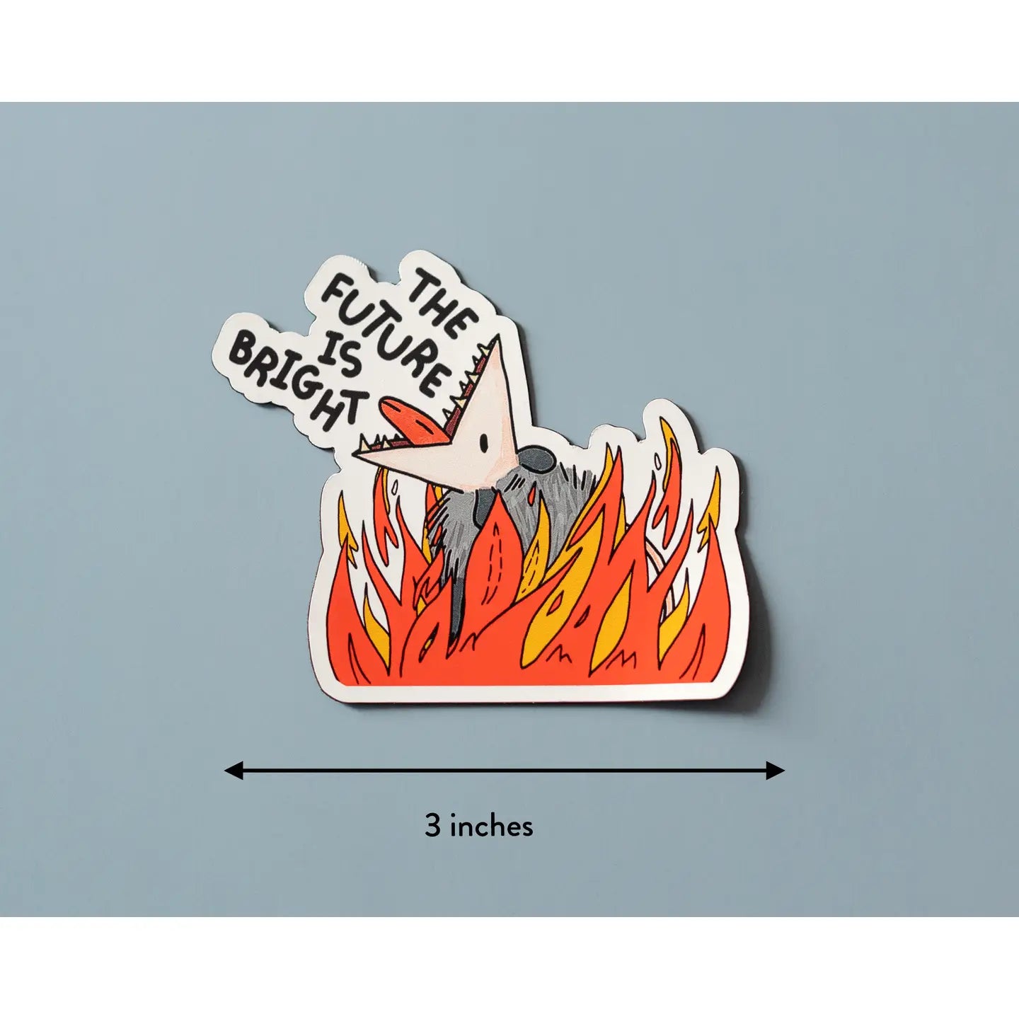 The Future Is Bright Vinyl Sticker