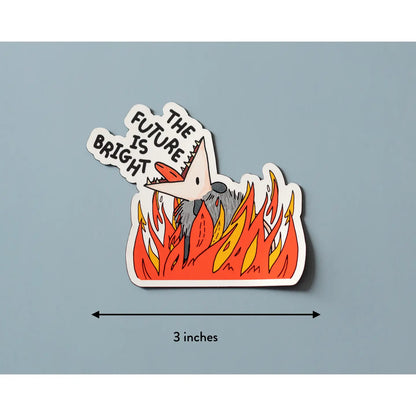 The Future Is Bright Vinyl Sticker