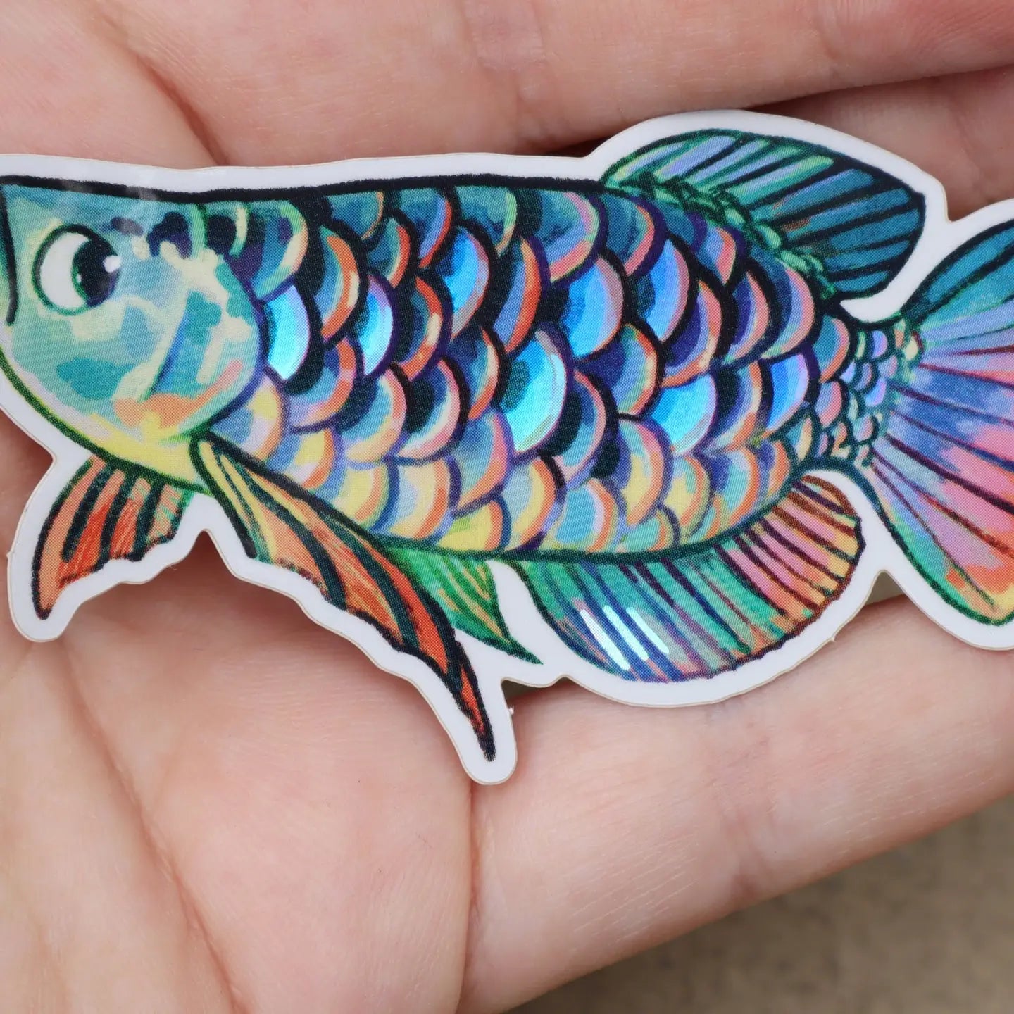Arowana - Holo Sticker
