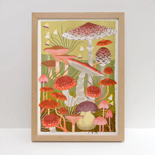 Fungi - A3 Risograph Print