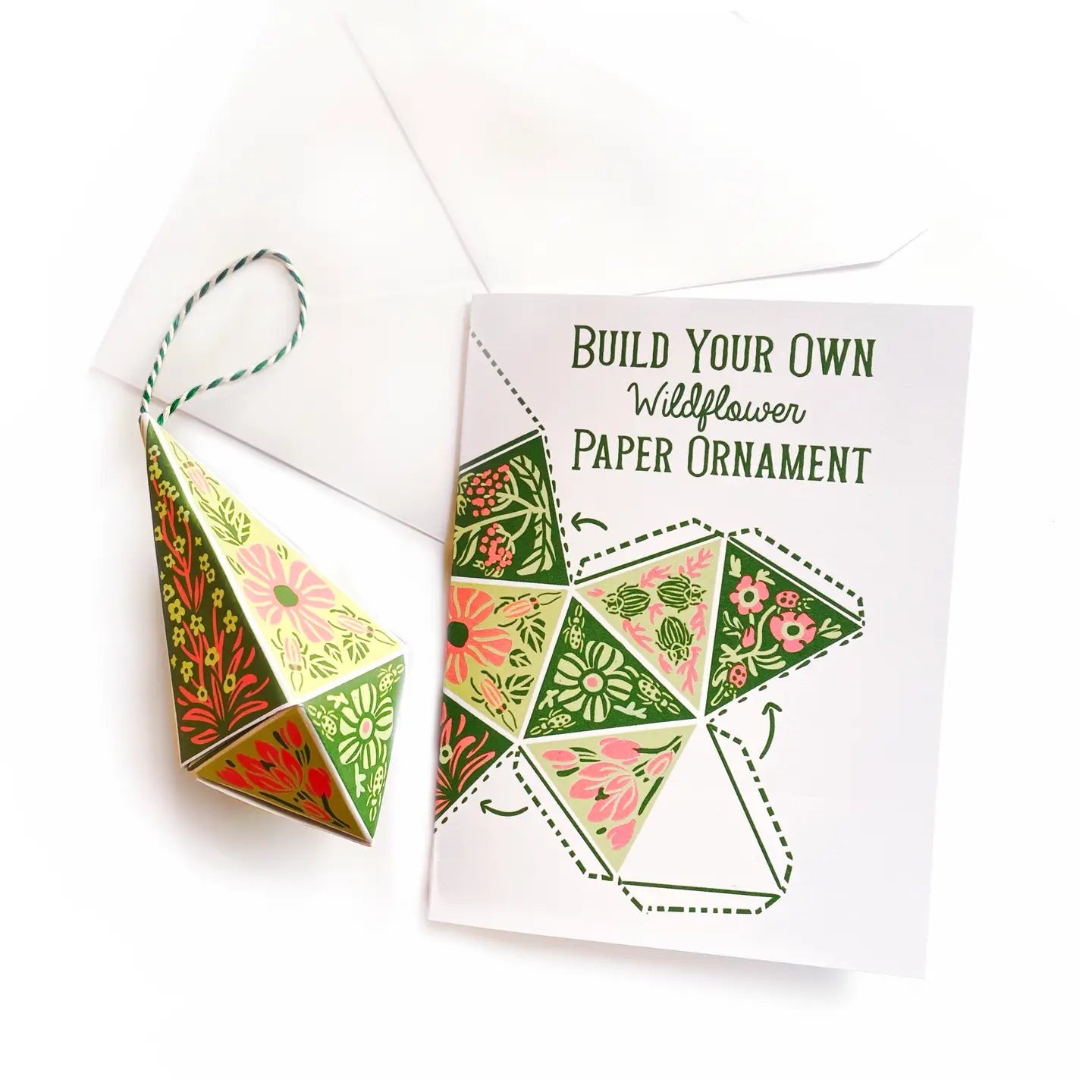 Build Your Own Paper Ornament Card - Wildflower