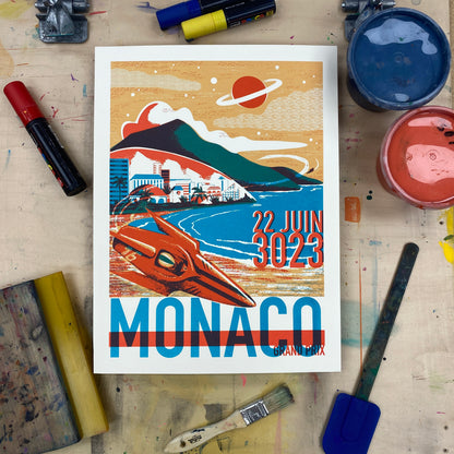 Monaco Grand Prix Screen Print