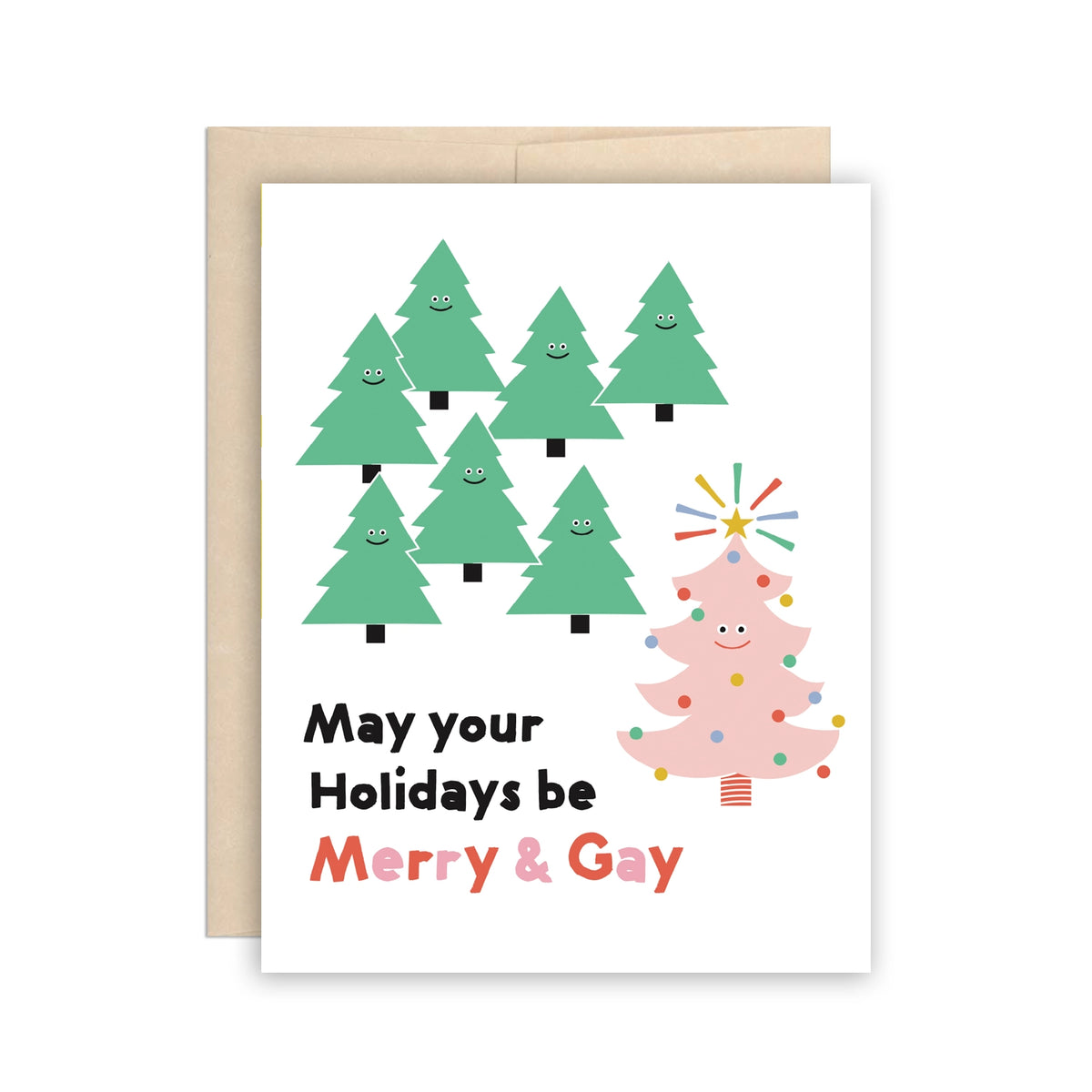 Merry & Gay Holidays Christmas Greeting Card