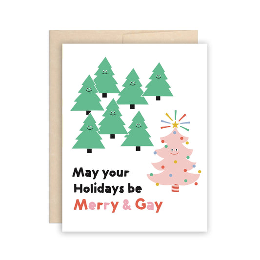 Merry & Gay Holidays Christmas Greeting Card