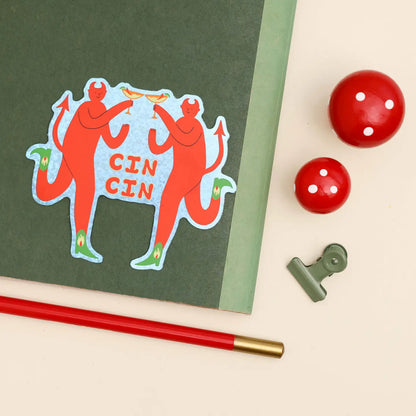 Margherita Devils Glitter Vinyl Sticker