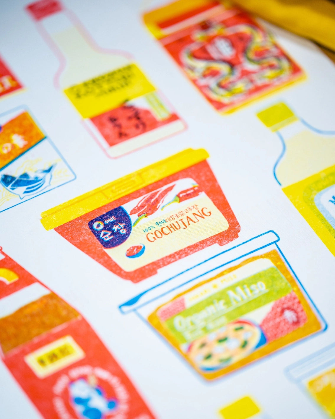 Asian Pantry Risograph Print