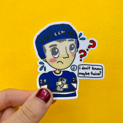 Shane Hollander Vinyl Sticker