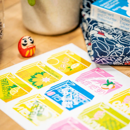 Vita Tea Drinks Risograph Print