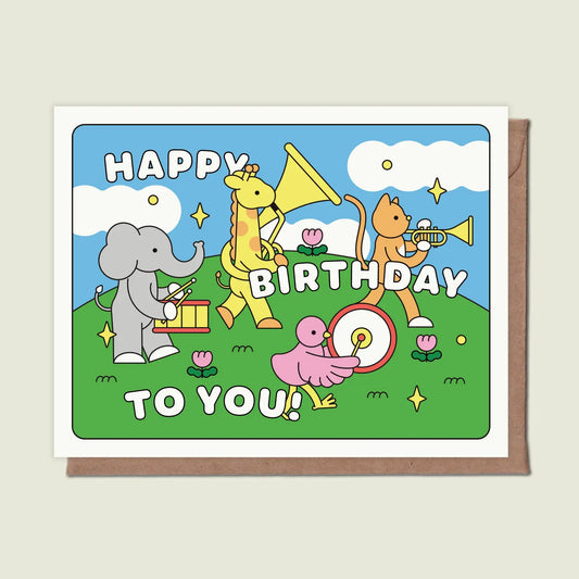 Happy Birthday To You Parade Greeting Card