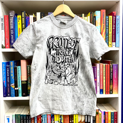 Protect Trans Youth Stone Wash Tee