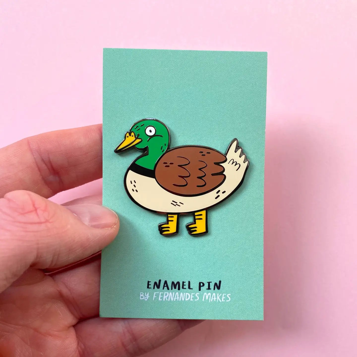 Happy Duck Enamel Pin