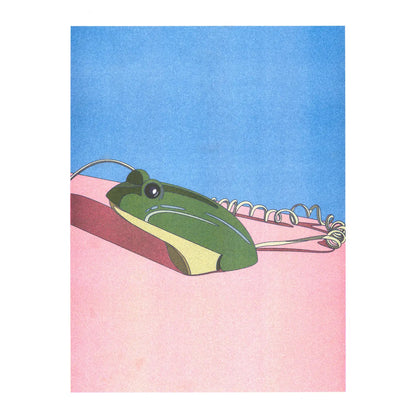 Crusader Frog Phone - A3 Poster - Ana Popescu