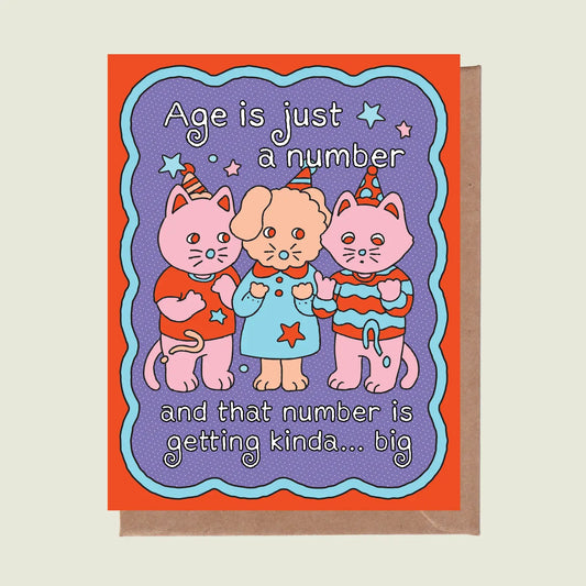 Age Is Just A Number Greeting Card