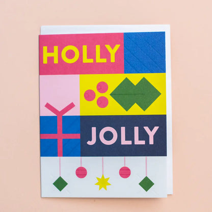 Holly Jolly Greeting Card