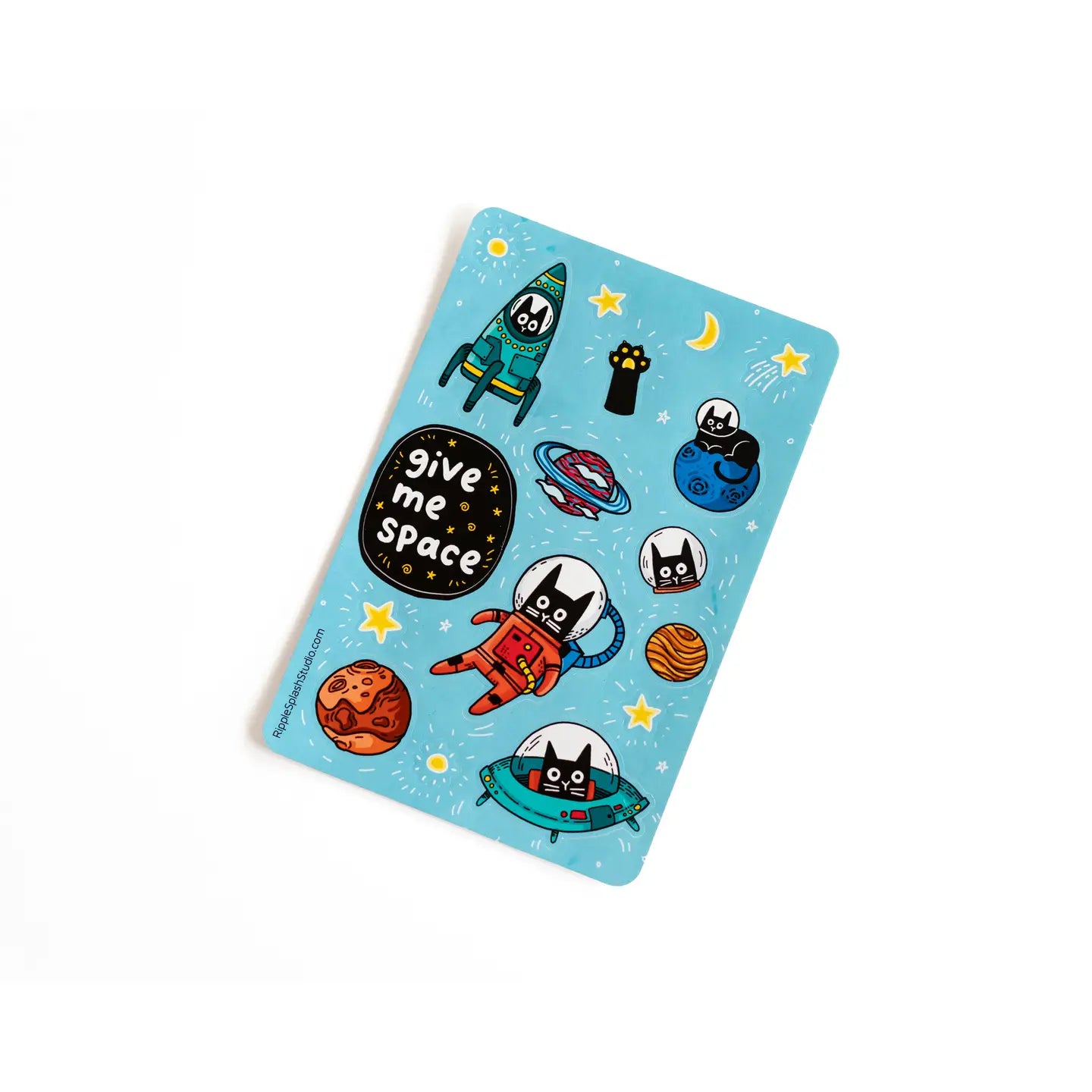 Space Cat Sticker Sheet