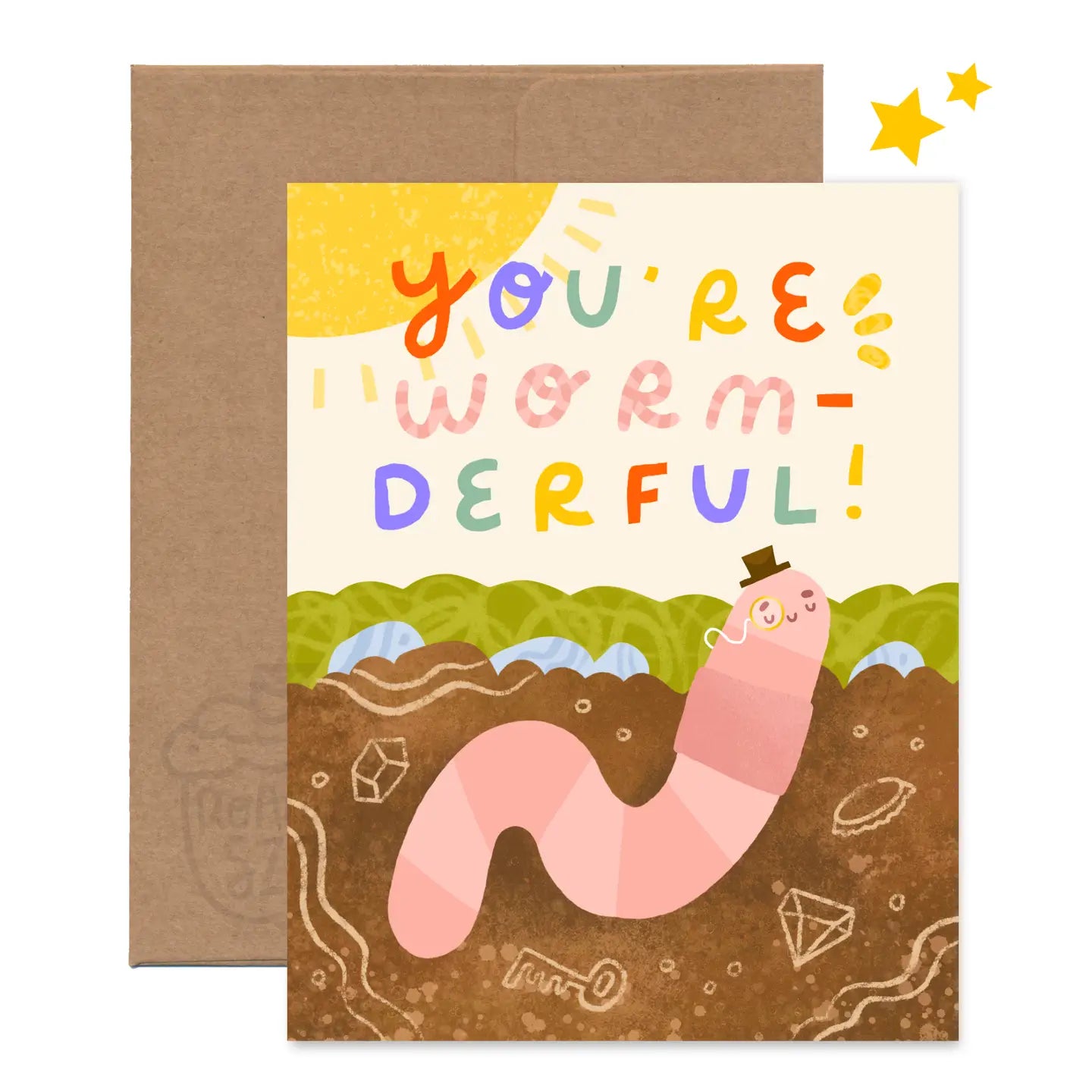 You're Worm-Derful Greeting Card