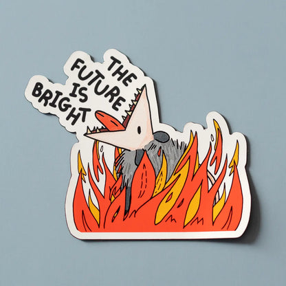 The Future Is Bright Vinyl Sticker