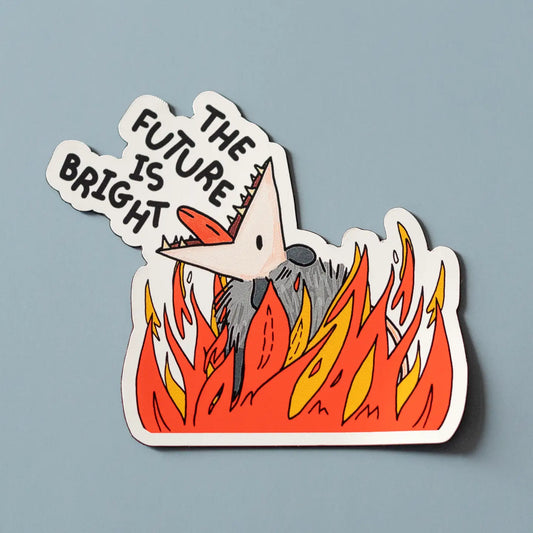 The Future Is Bright Vinyl Sticker
