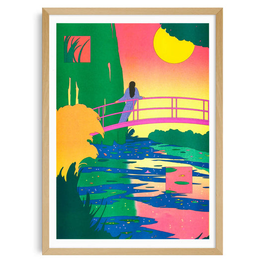 The Water-Lily Pond, Pink Harmony - A3 Poster - María Medem