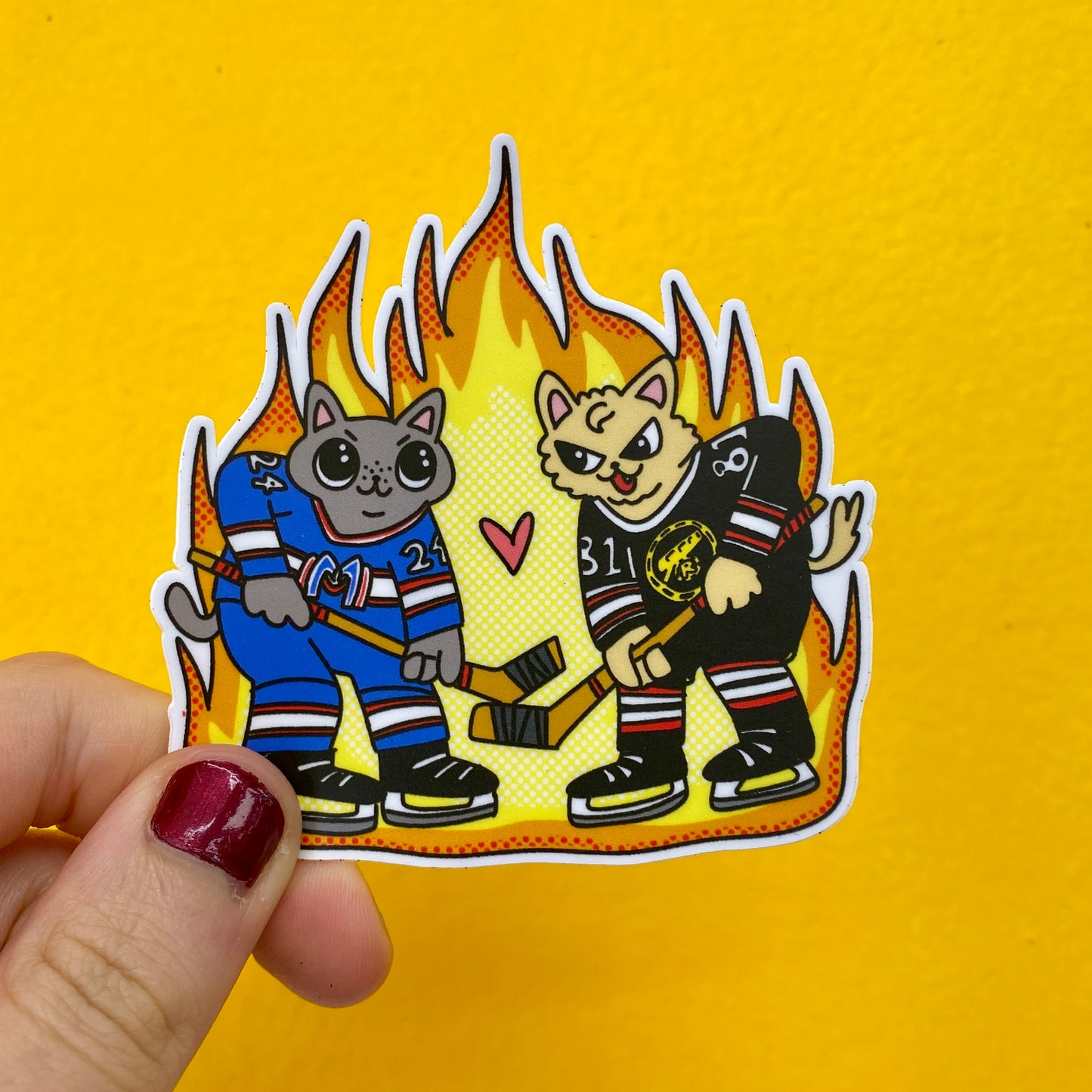 Heated Rivalry Faceoff Vinyl Sticker