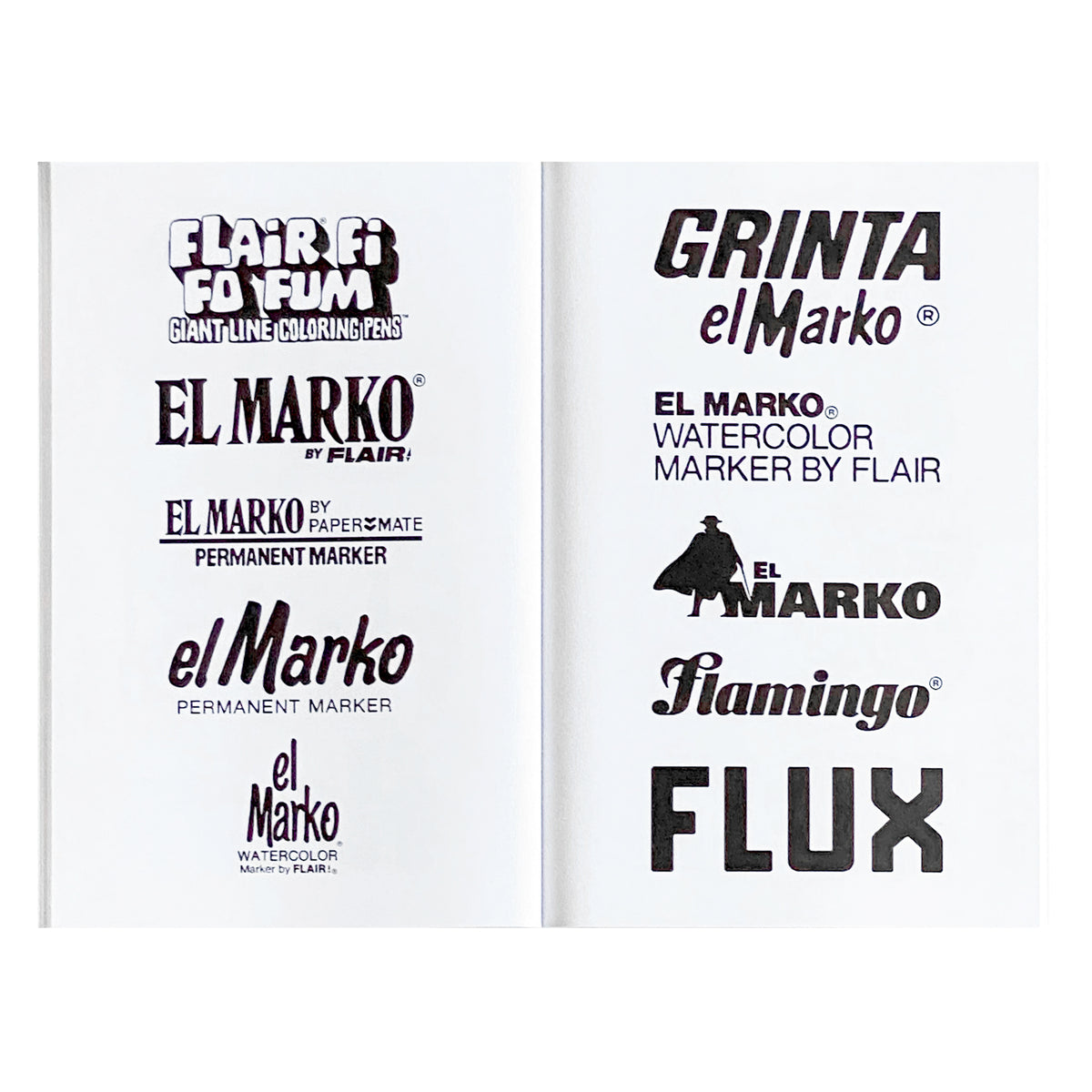 500 Marker Logos, Wordmarks & Icons Book