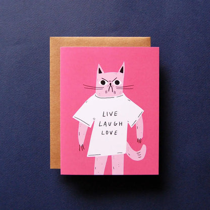 Live Laugh Love Greeting Card
