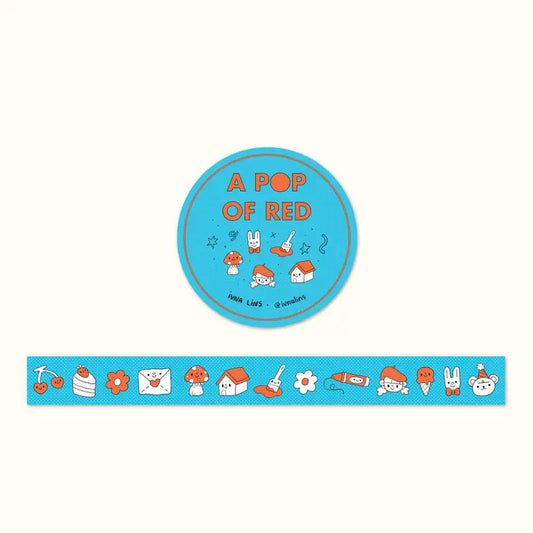 Pop of Red Washi Tape