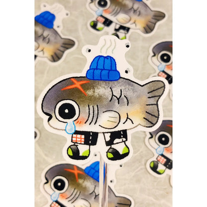 Glossy Stinky Fish Vinyl Sticker