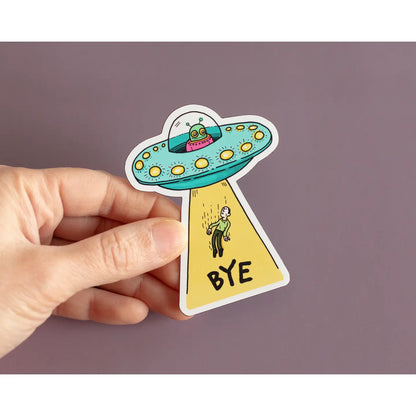 Bye Alien Abduction Magnet