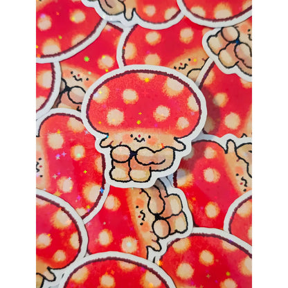 Holographic Fungi Vinyl Sticker