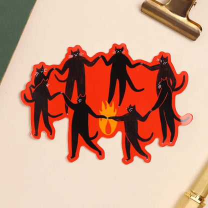 Culty Cats Vinyl Sticker