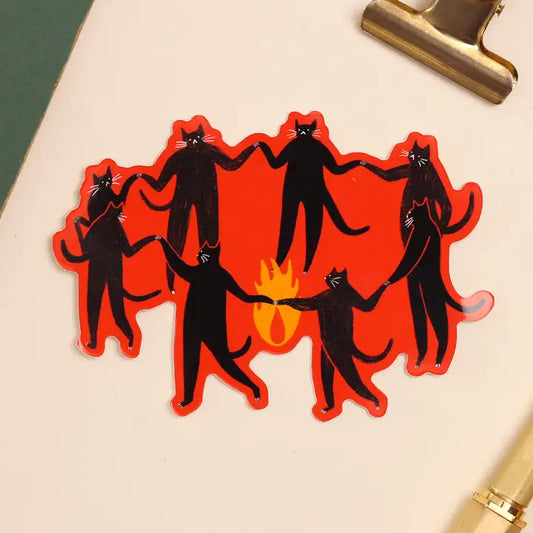 Culty Cats Vinyl Sticker