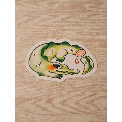 Glossy Crocodile Vinyl Sticker