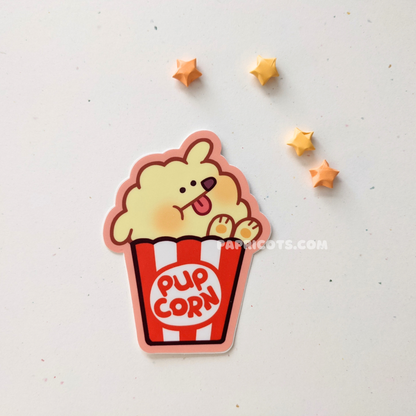 Pupcorn Vinyl Sticker