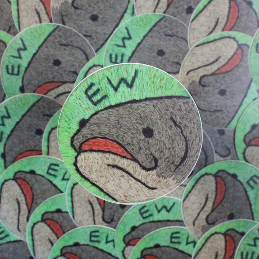 Ew Fish Vinyl Sticker