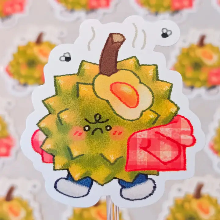 Glossy Stinky Durian Vinyl Sticker