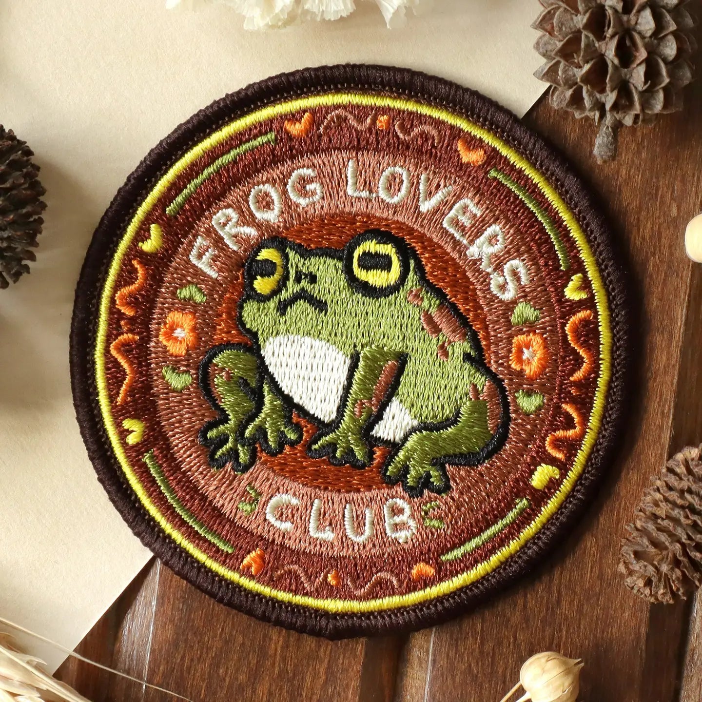 Frog Lovers Club - Embroidered Patch (Iron-On)