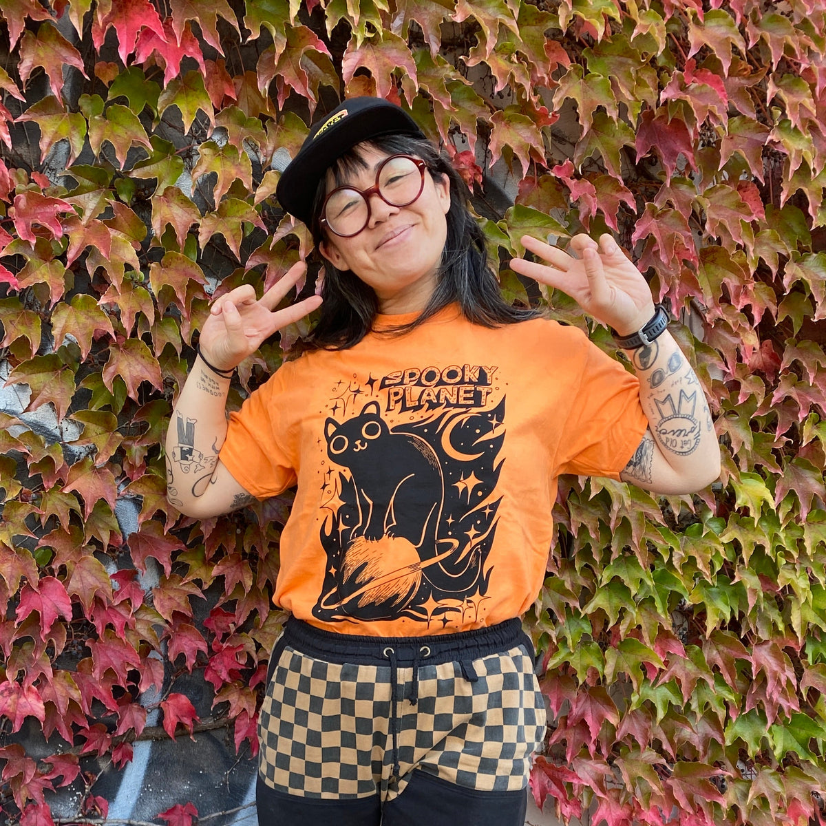 Spooky Planet Cat Tee
