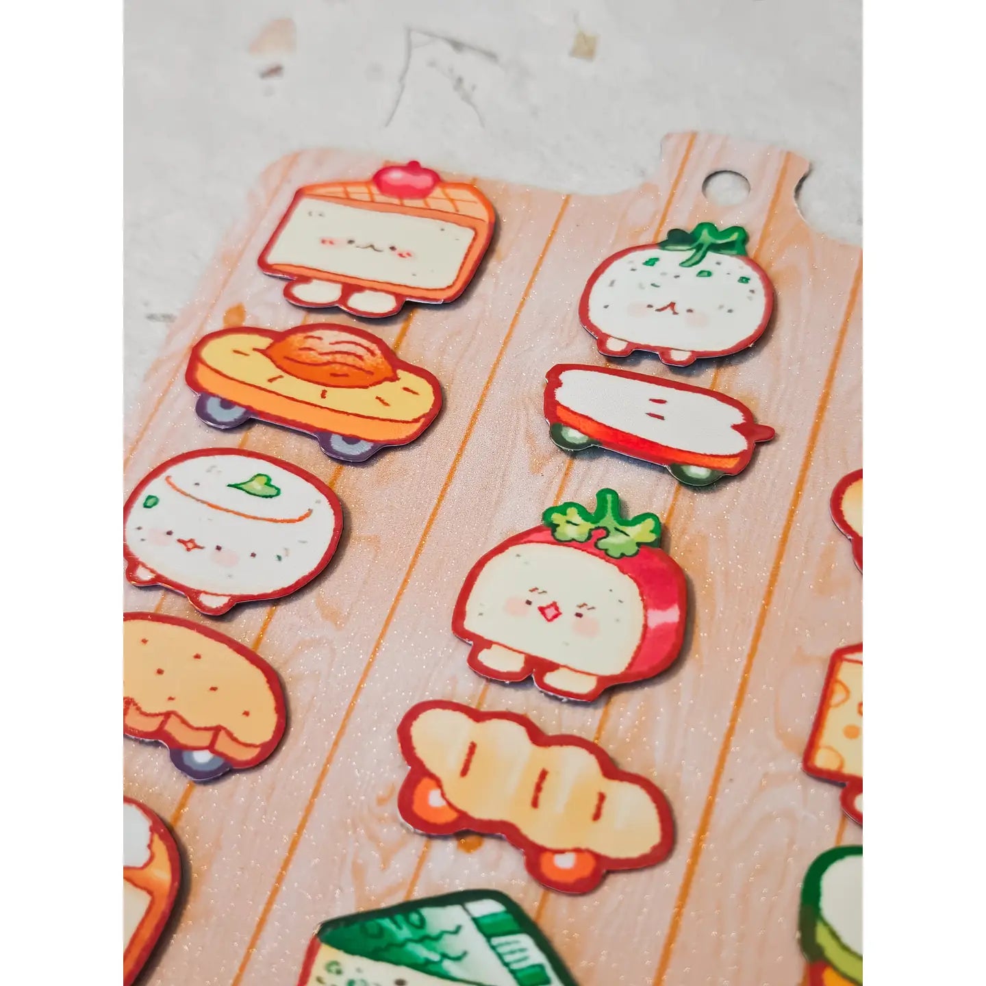 Glossy Cheese Charcuterie Magnetic Board