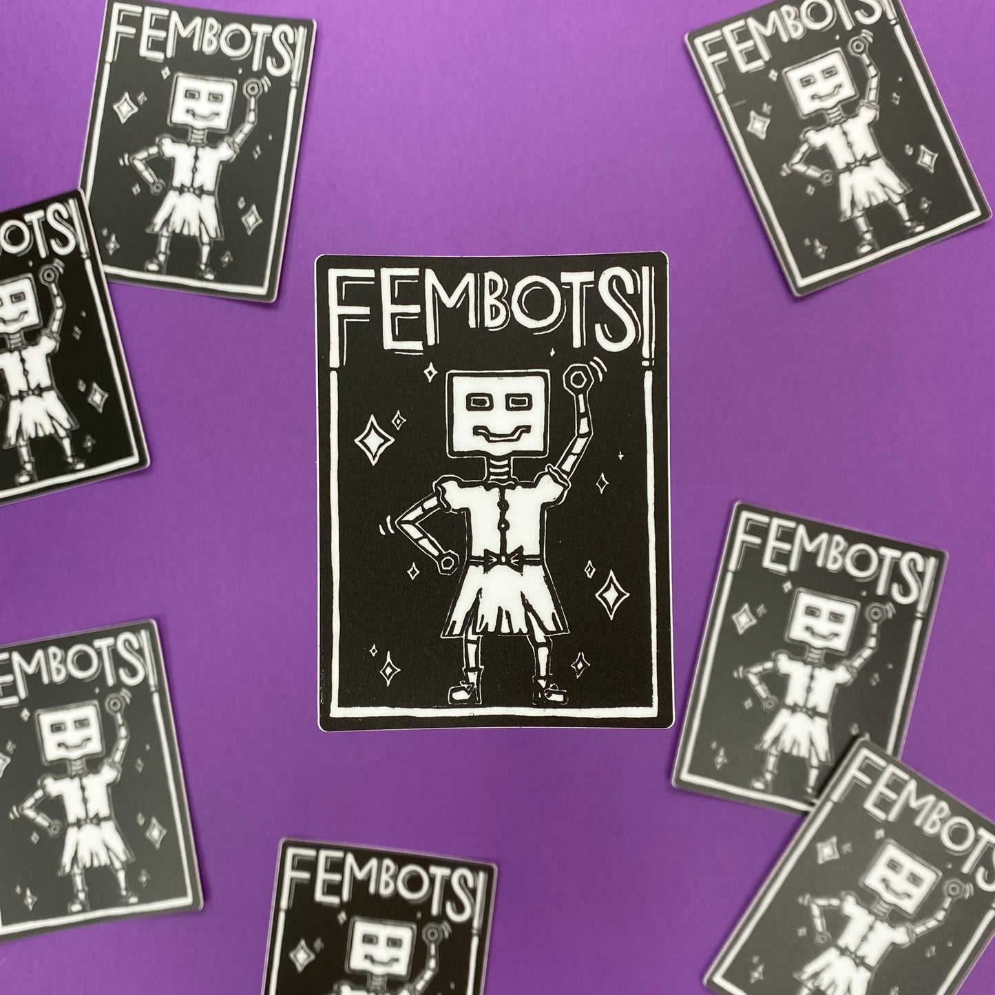 Fembots Vinyl Sticker
