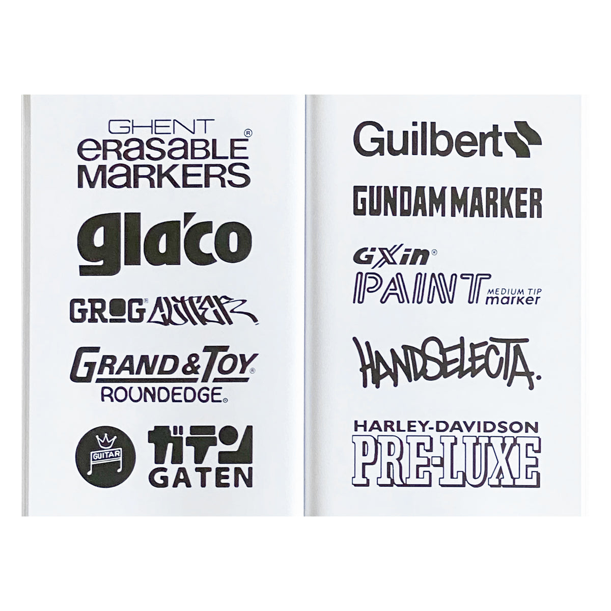 500 Marker Logos, Wordmarks & Icons Book