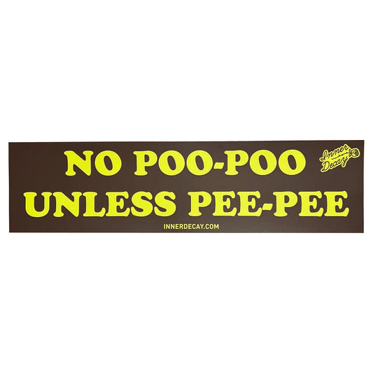Poo-Poo Pee-Pee Bumper Sticker