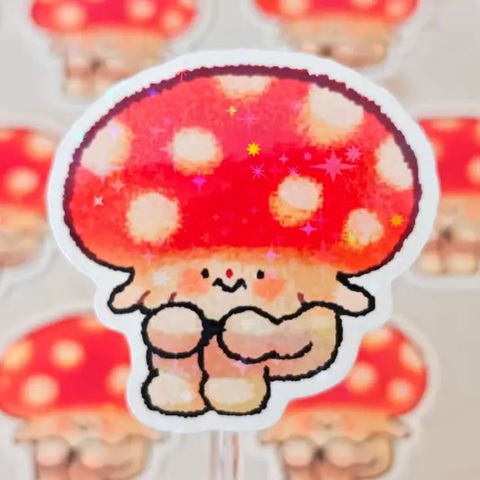Holographic Fungi Vinyl Sticker